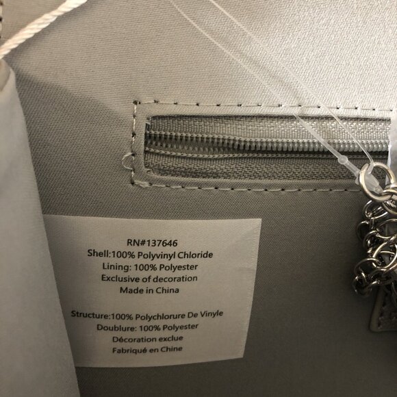 Christian Lacroix PARIS CAVIAR Clutch With Detachable Chain In Silver - Picture 5 of 7